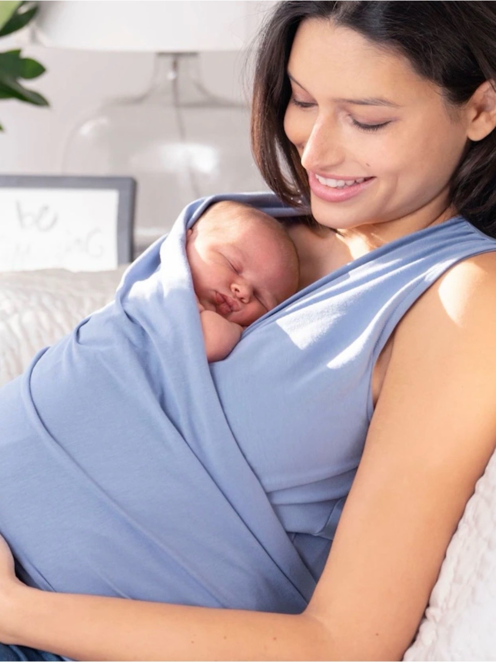 Seraphine Sleeveless Babywearing Top Slate Blue NIB XL
